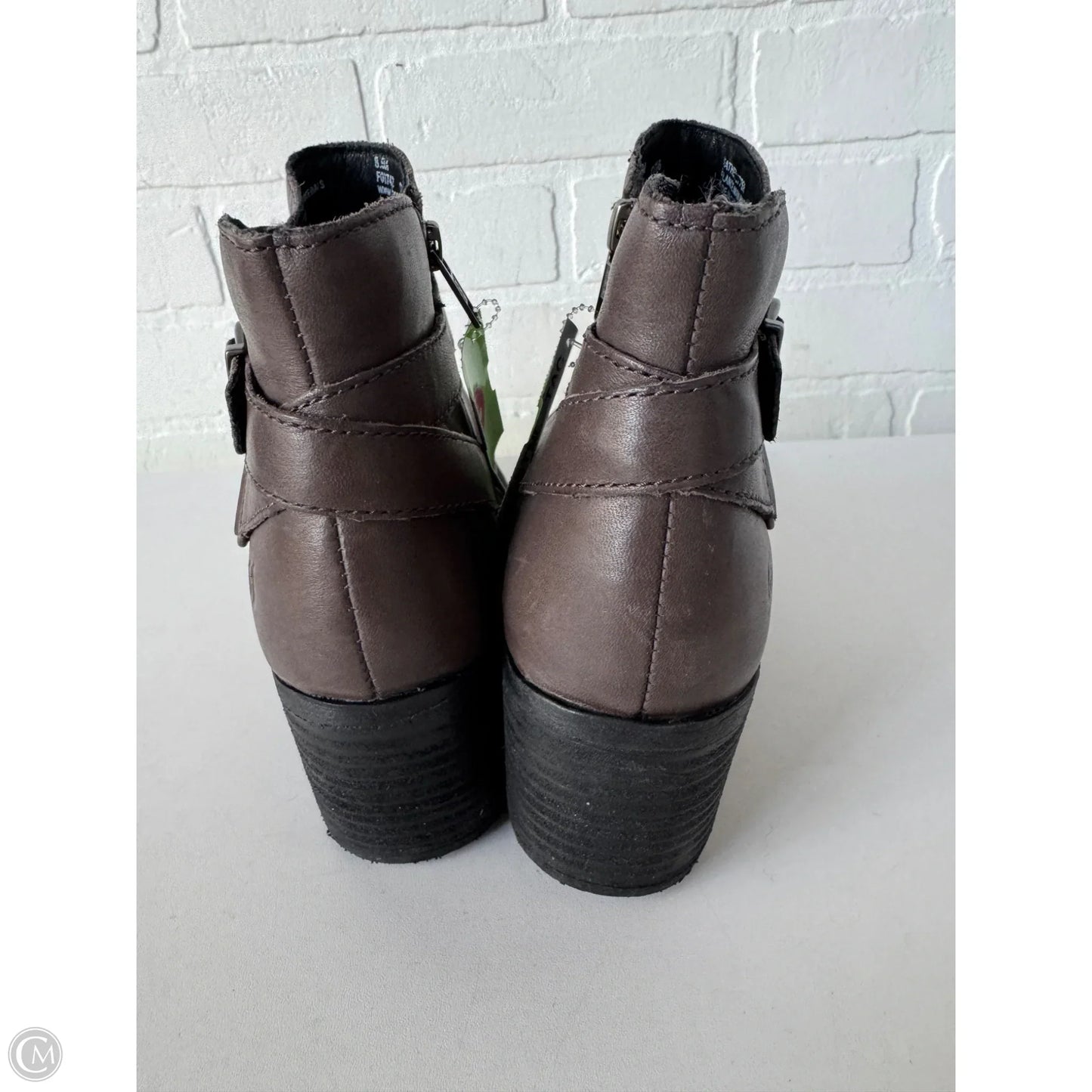 Boots Ankle Heels By Born In Brown, Size: 8.5