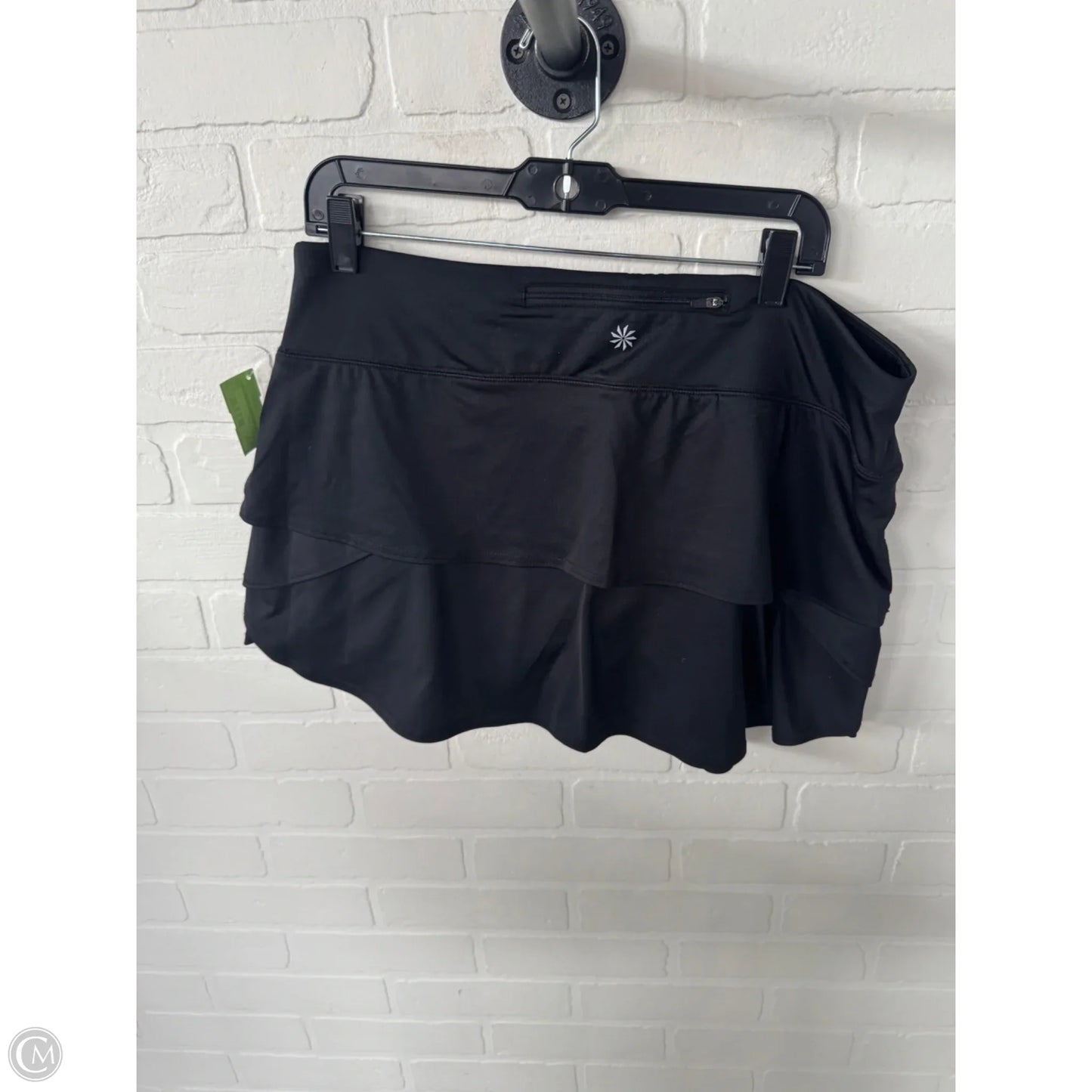 Athletic Skort By Athleta In Black, Size: 16