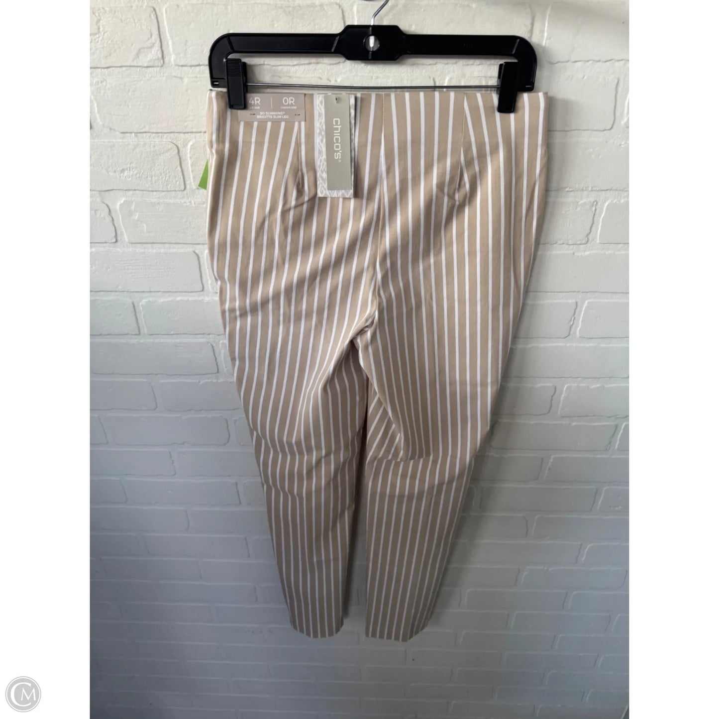 Pants Dress By Chicos In Tan & White, Size: 6