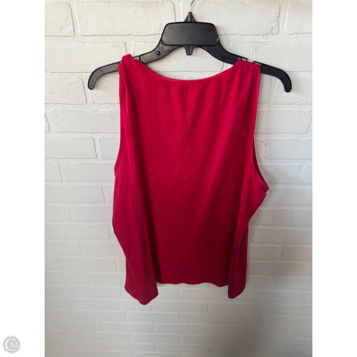Top Sleeveless Basic By Cj Banks In Red, Size: 2x
