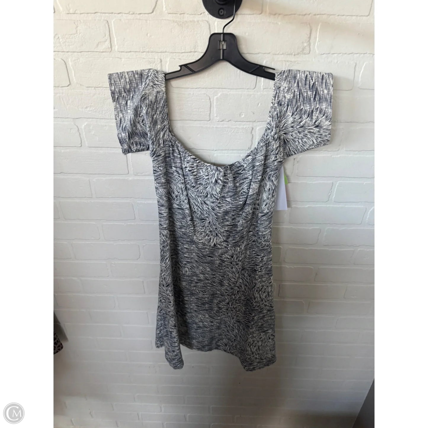 Dress Casual Short By Esley In Blue & White, Size: L