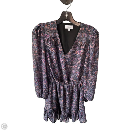 Dress Casual Short By Evereve In Grey & Purple, Size: Xs