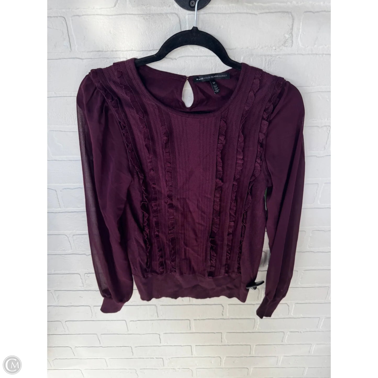 Sweater By White House Black Market In Purple, Size: Xs