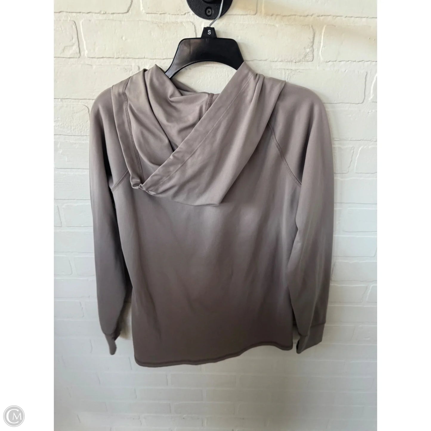 Athletic Sweatshirt Hoodie By Eddie Bauer In Tan, Size: M