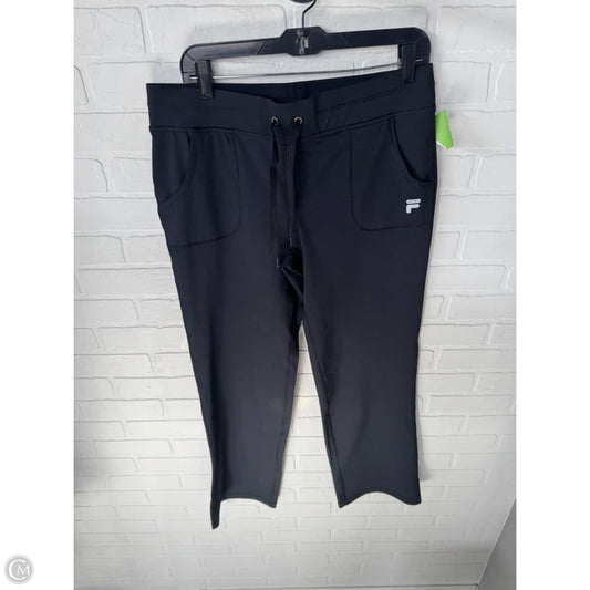 Athletic Pants By Fila In Black, Size: 12