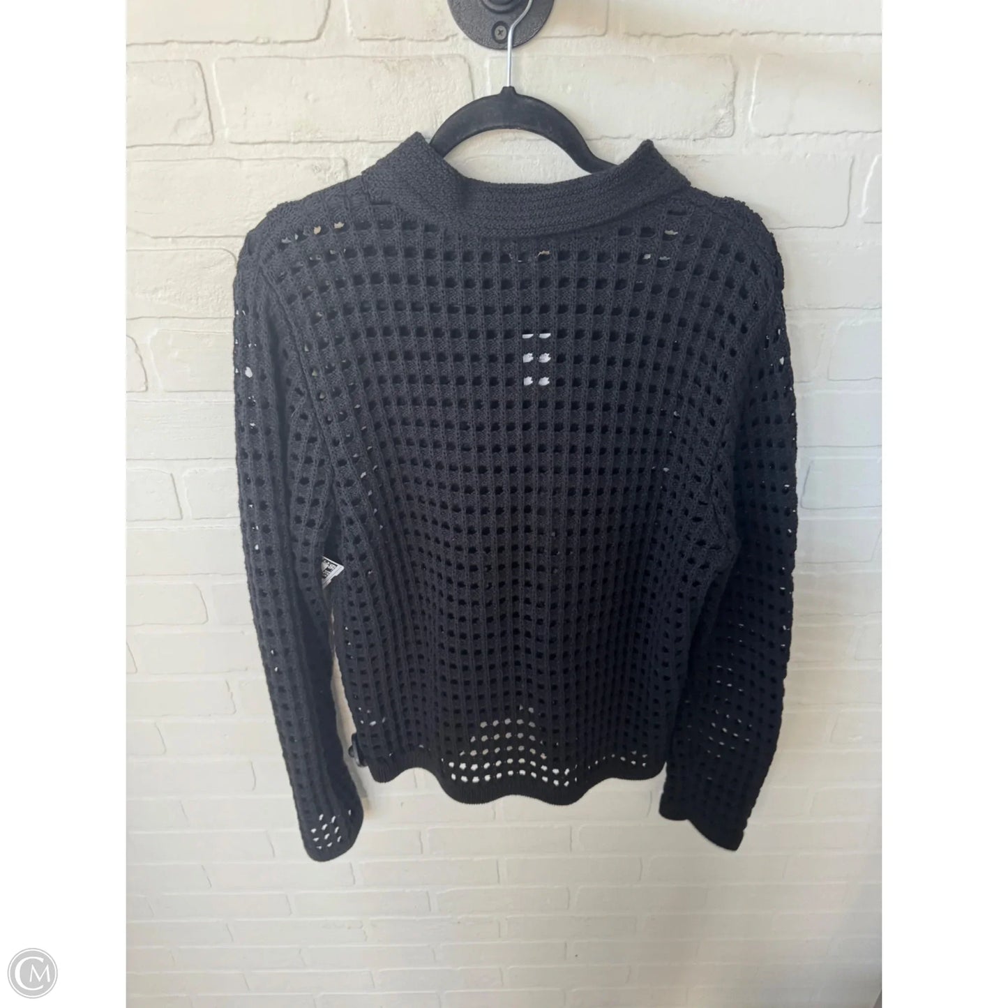 Sweater Cardigan By Talbots In Black, Size: L