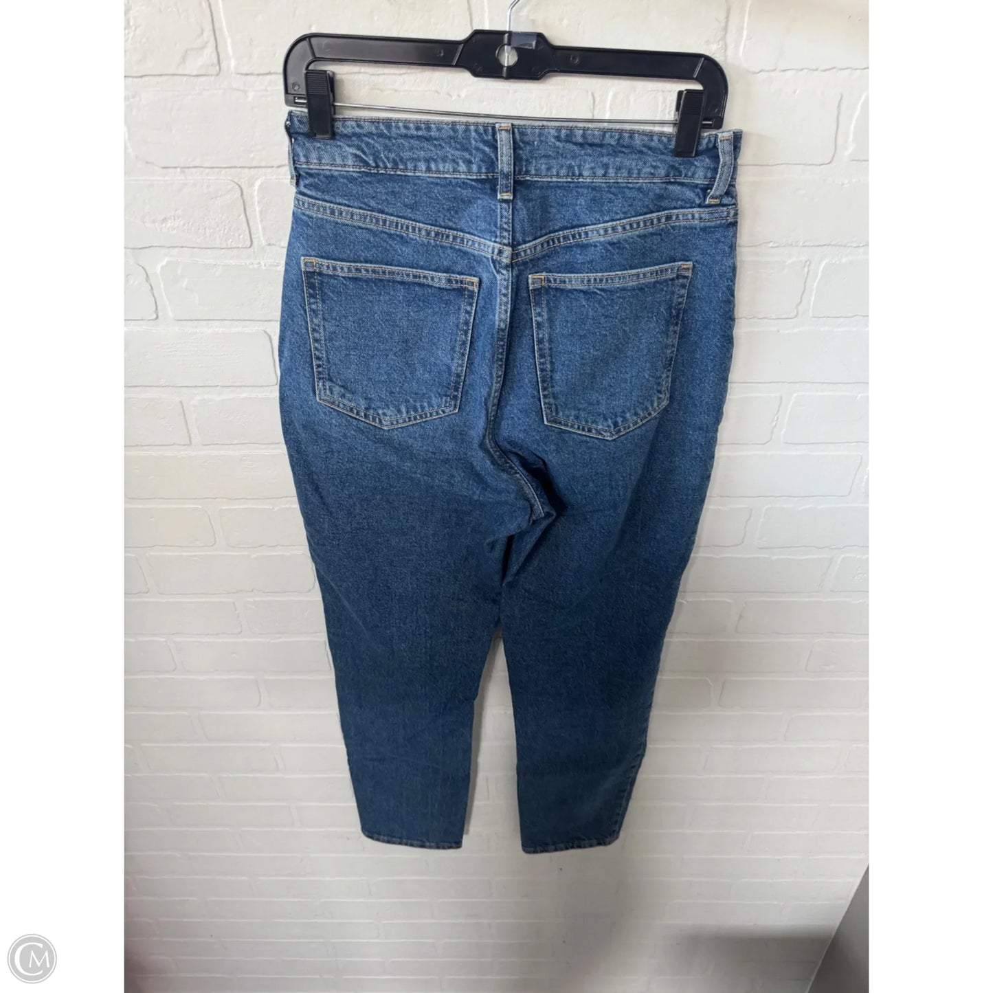 Jeans Straight By H&m In Blue Denim, Size: 6
