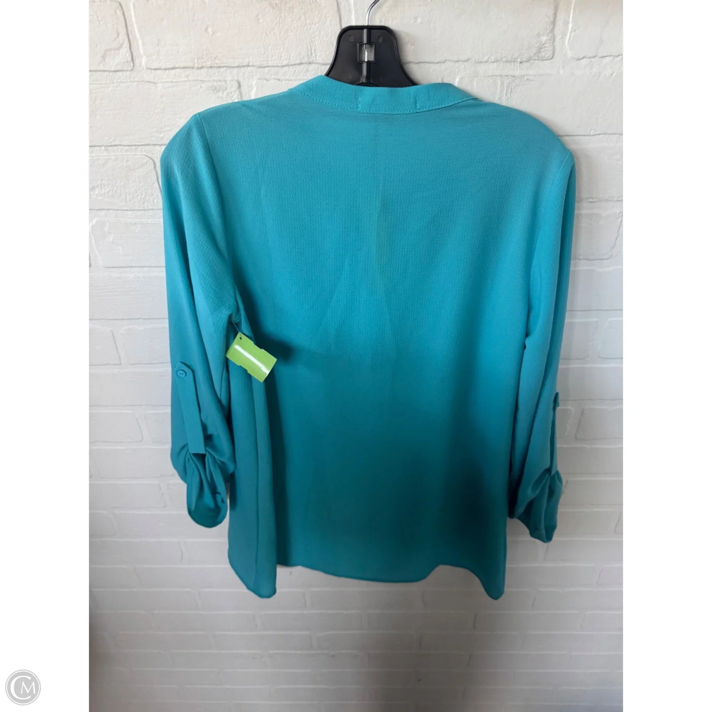 Top Long Sleeve By Gibson In Blue, Size: Xs