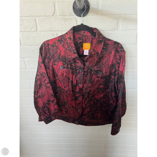 Jacket Other By Ruby Rd In Black & Red, Size: Xl