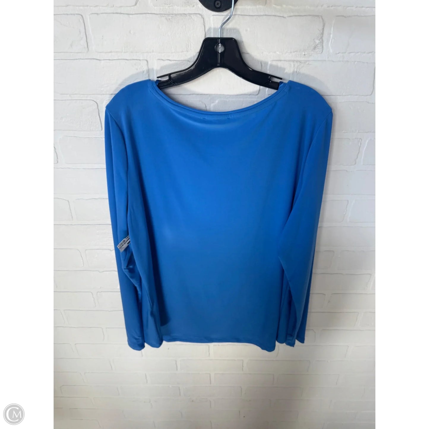 Top Long Sleeve Basic By Roz And Ali In Blue, Size: Xl