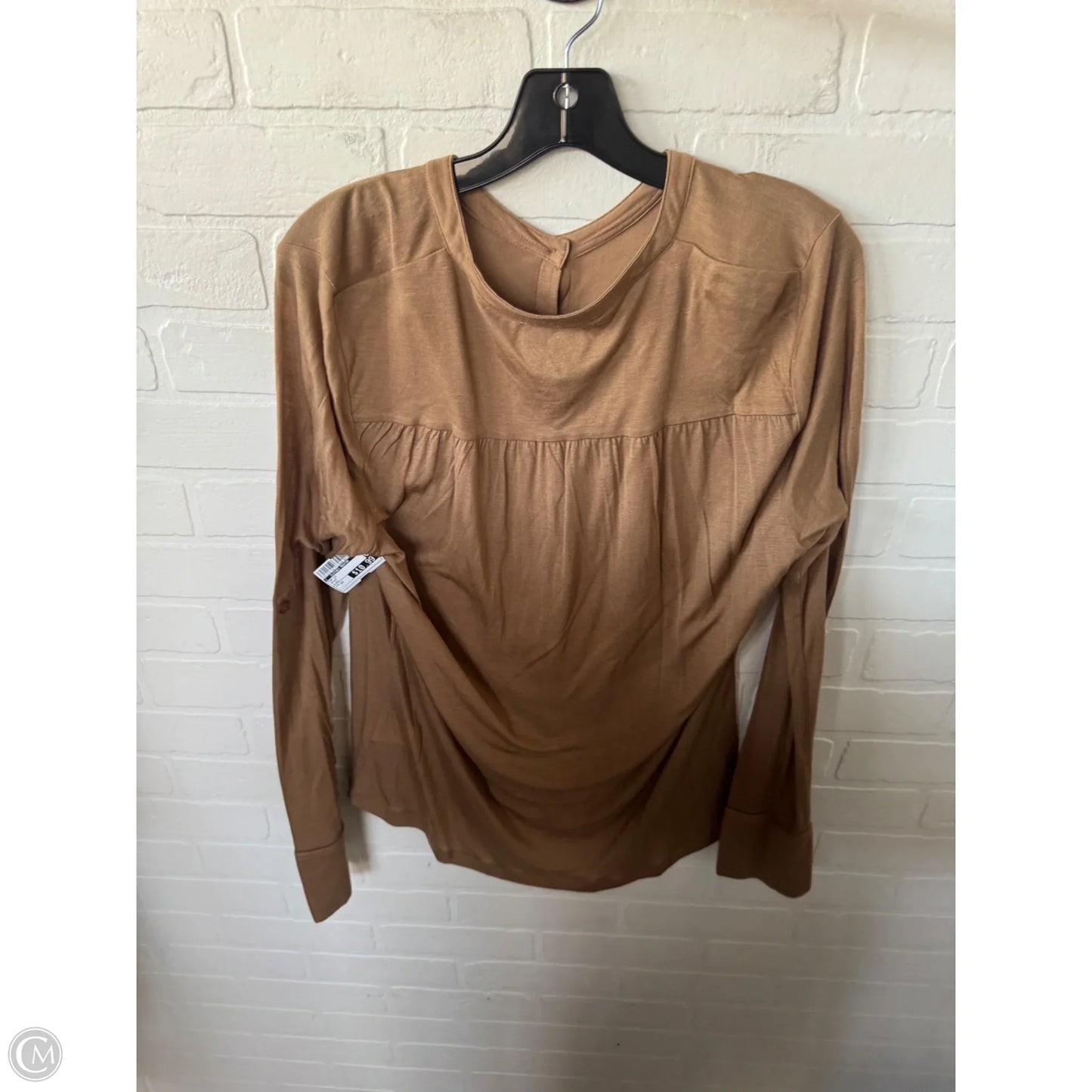 Top Long Sleeve By Clothes Mentor In Brown, Size: 1x