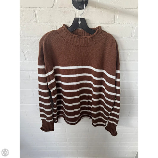 Sweater By Cme In Brown & White, Size: L