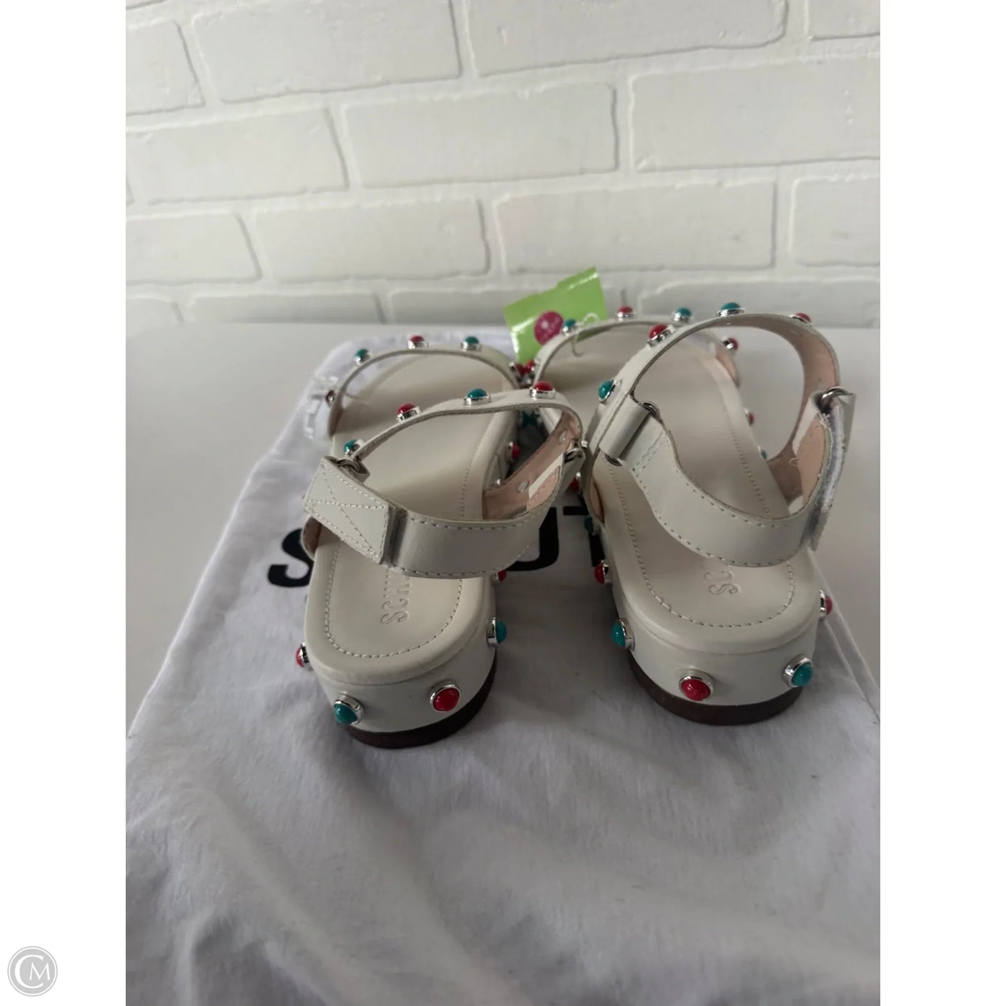 Sandals Flats By Schutz In Blue & White, Size: 7