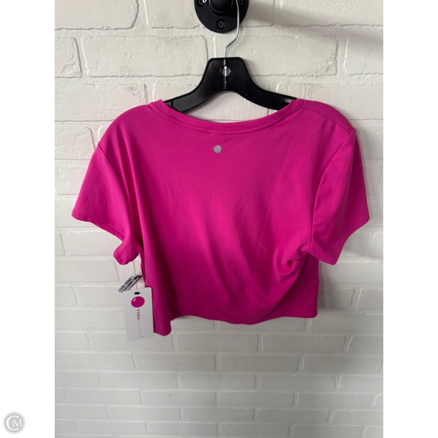 Athletic Top Short Sleeve By Yogalicious In Pink, Size: Xl