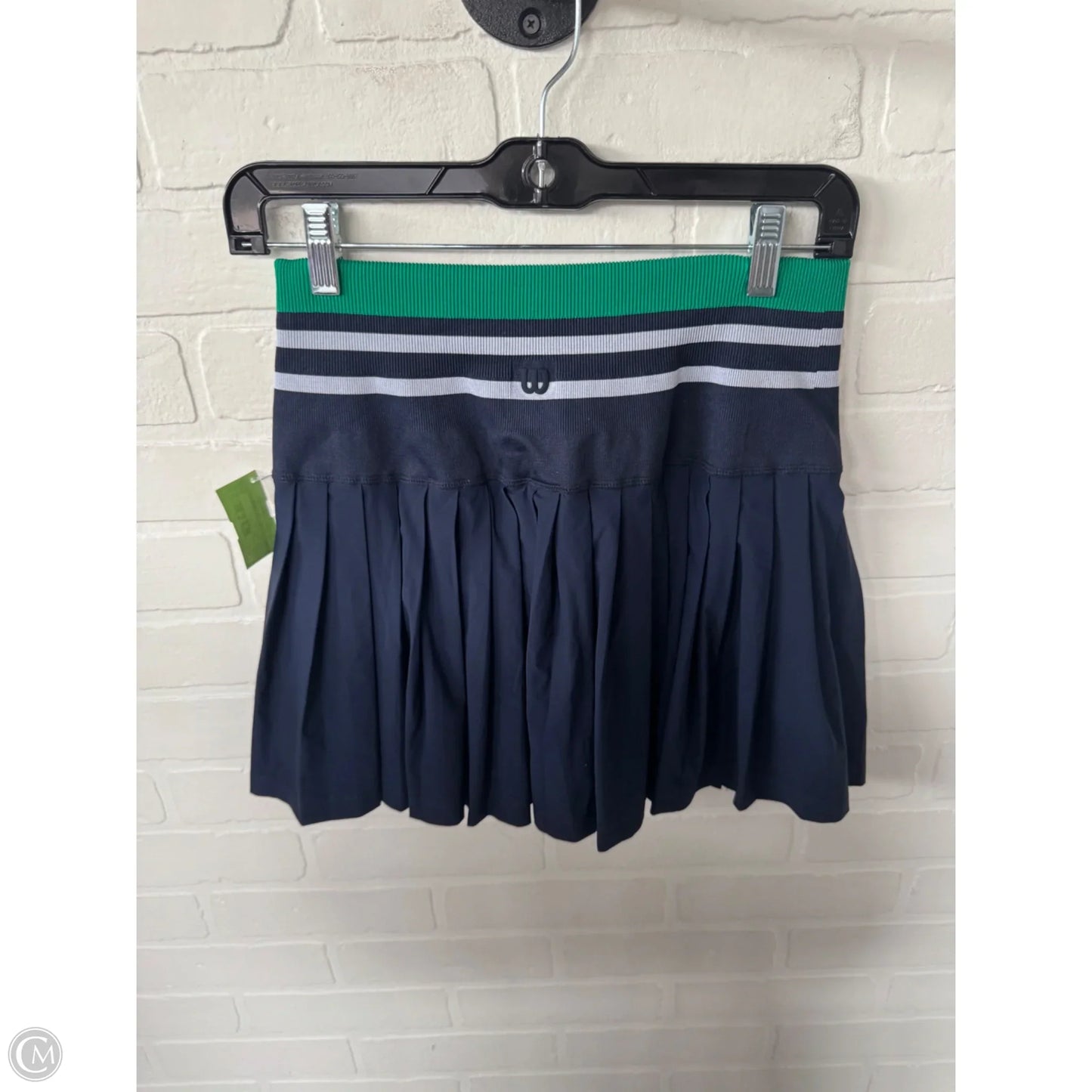 Athletic Skort By Clothes Mentor In Blue & Green, Size: 8