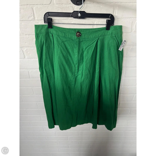 Skirt Midi By Who What Wear In Green, Size: 16