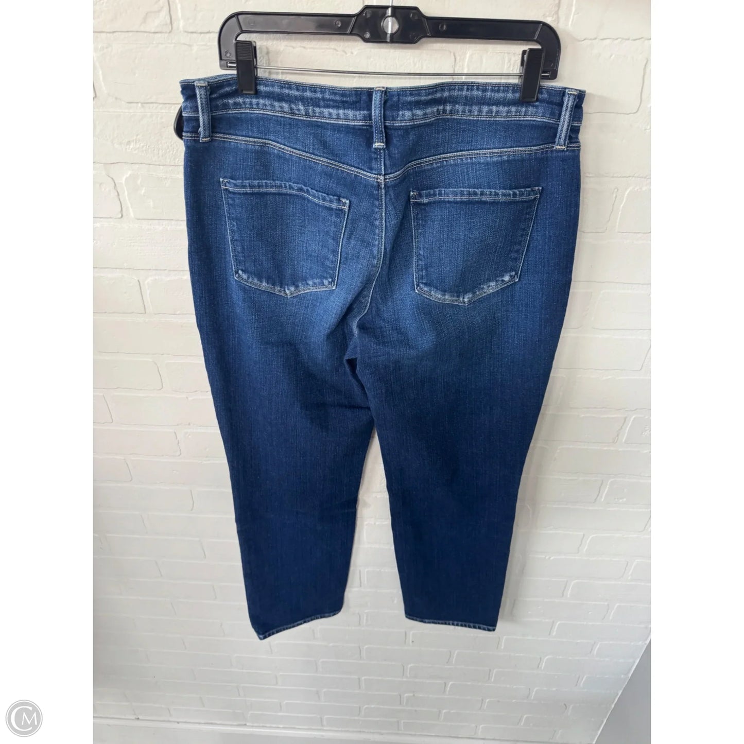 Jeans Straight By L Agence In Blue Denim, Size: 10