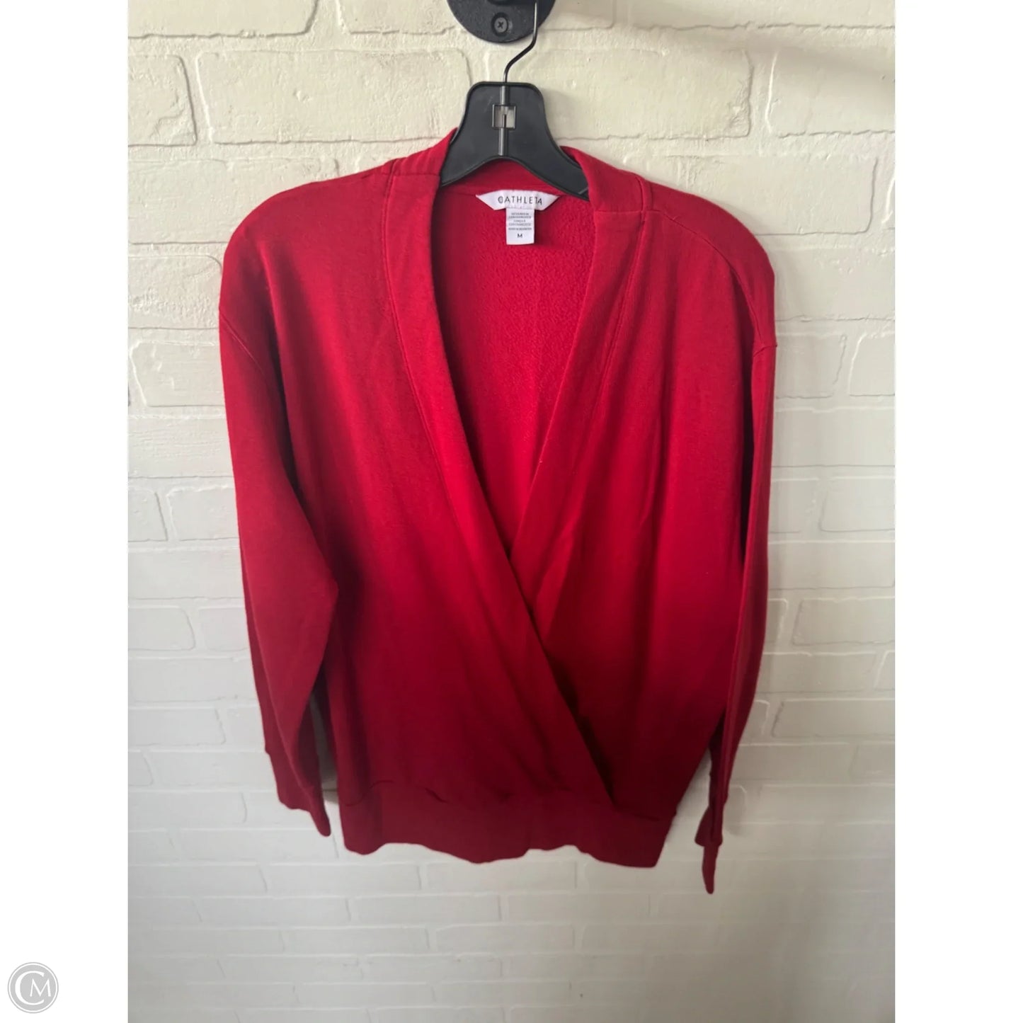 Athletic Sweatshirt Crewneck By Athleta In Red, Size: M