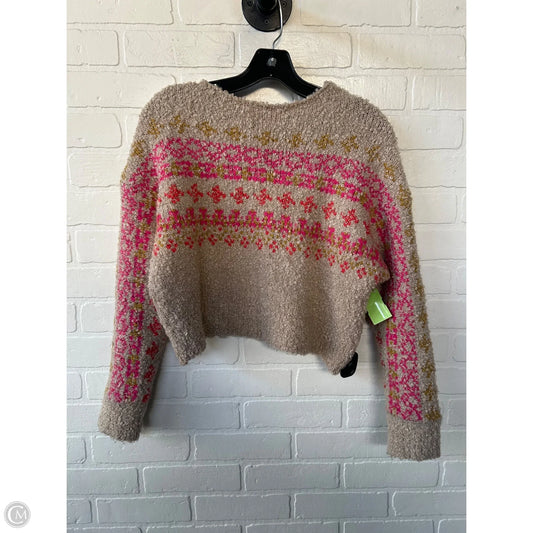 Sweater By Natural Life In Pink & Tan, Size: Xs