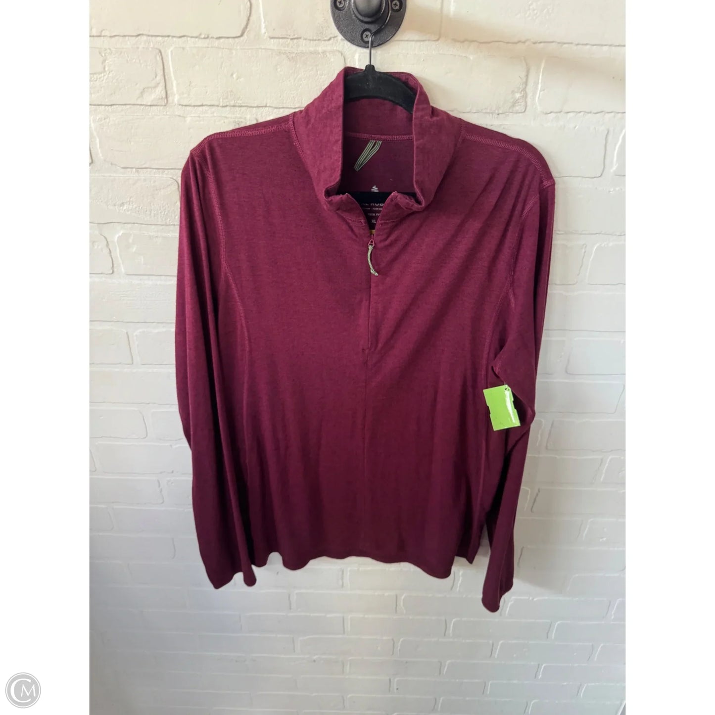Athletic Top Long Sleeve Collar By Royal Robbins In Red, Size: Xl