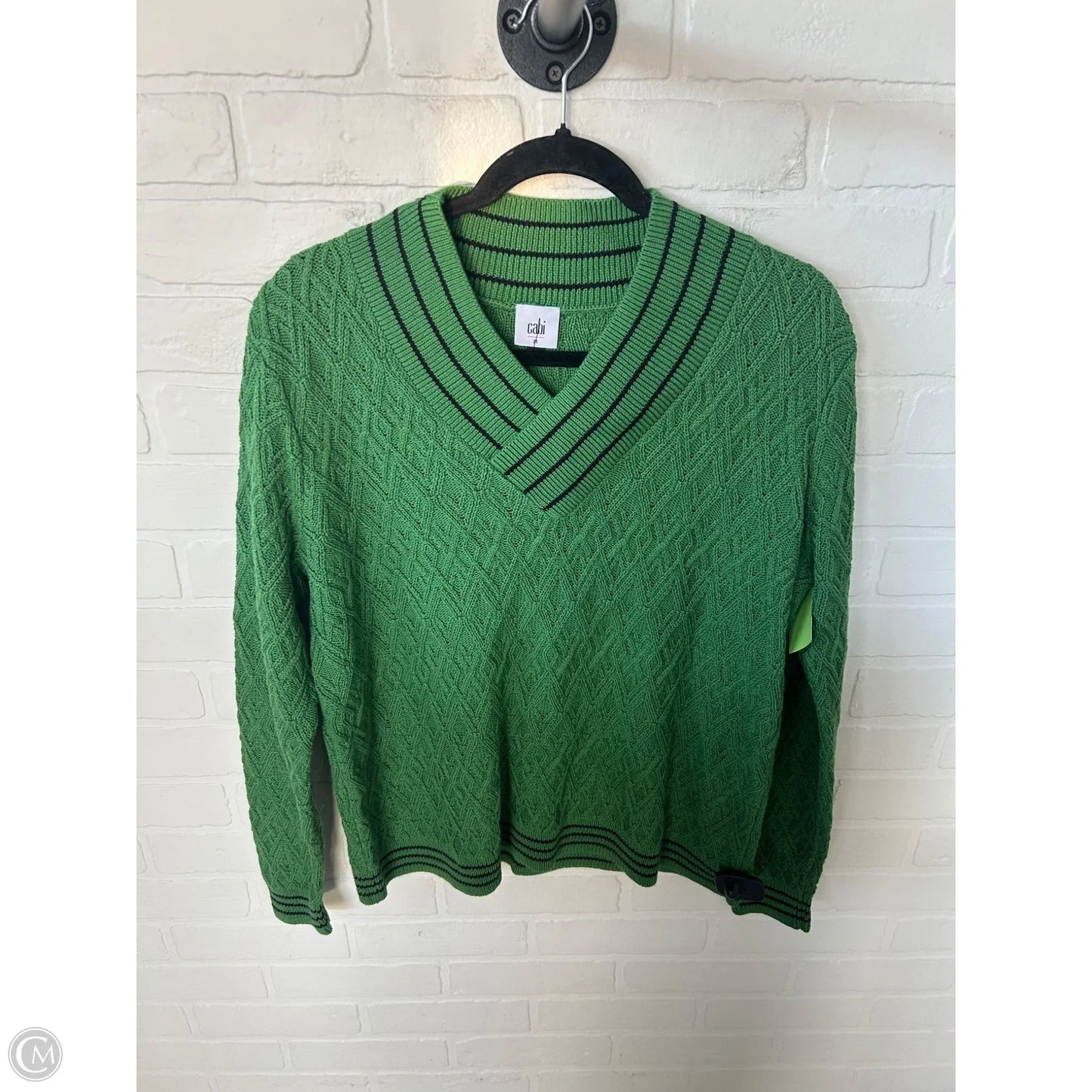Sweater By Cabi In Green, Size: M