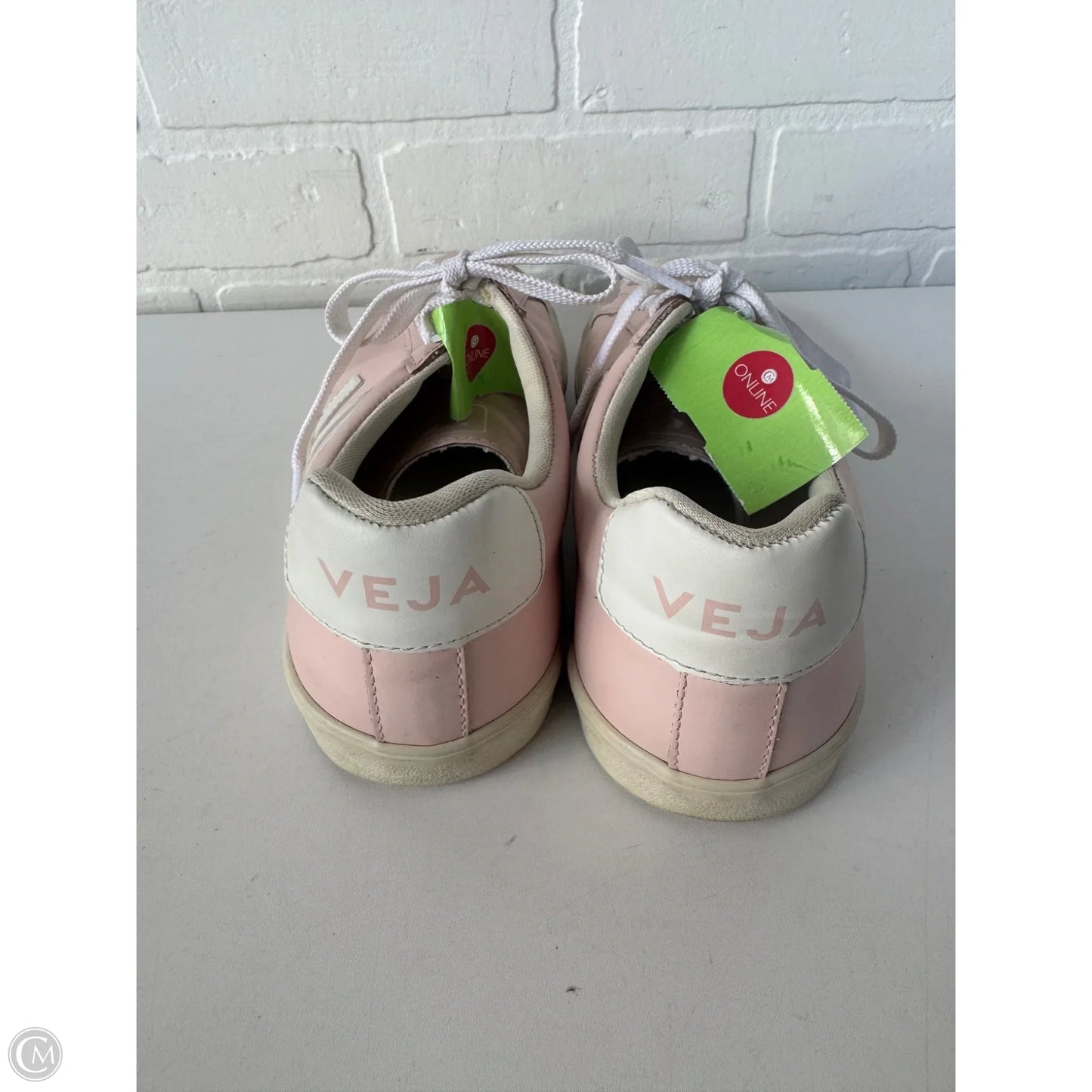 Shoes Sneakers By Veja In Pink & White, Size: 8