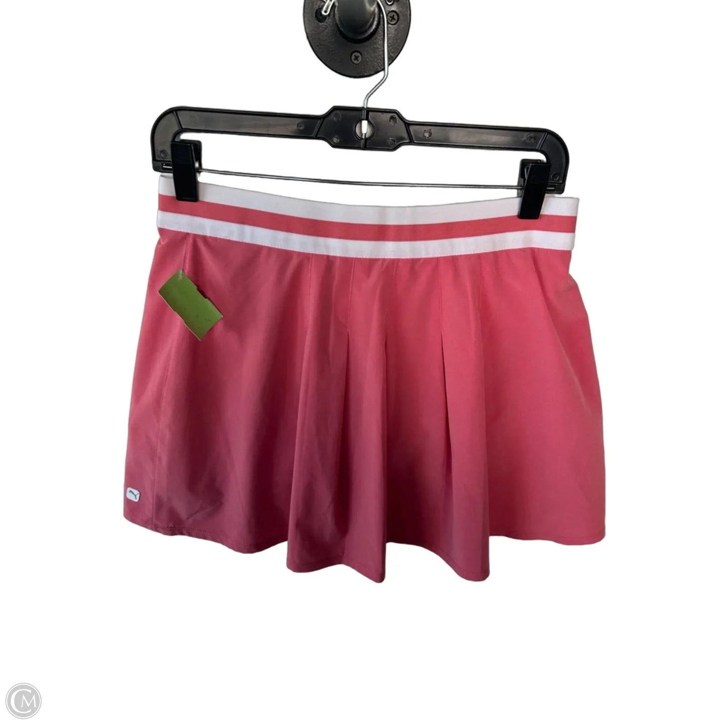 Athletic Skort By Puma In Pink & White, Size: 4
