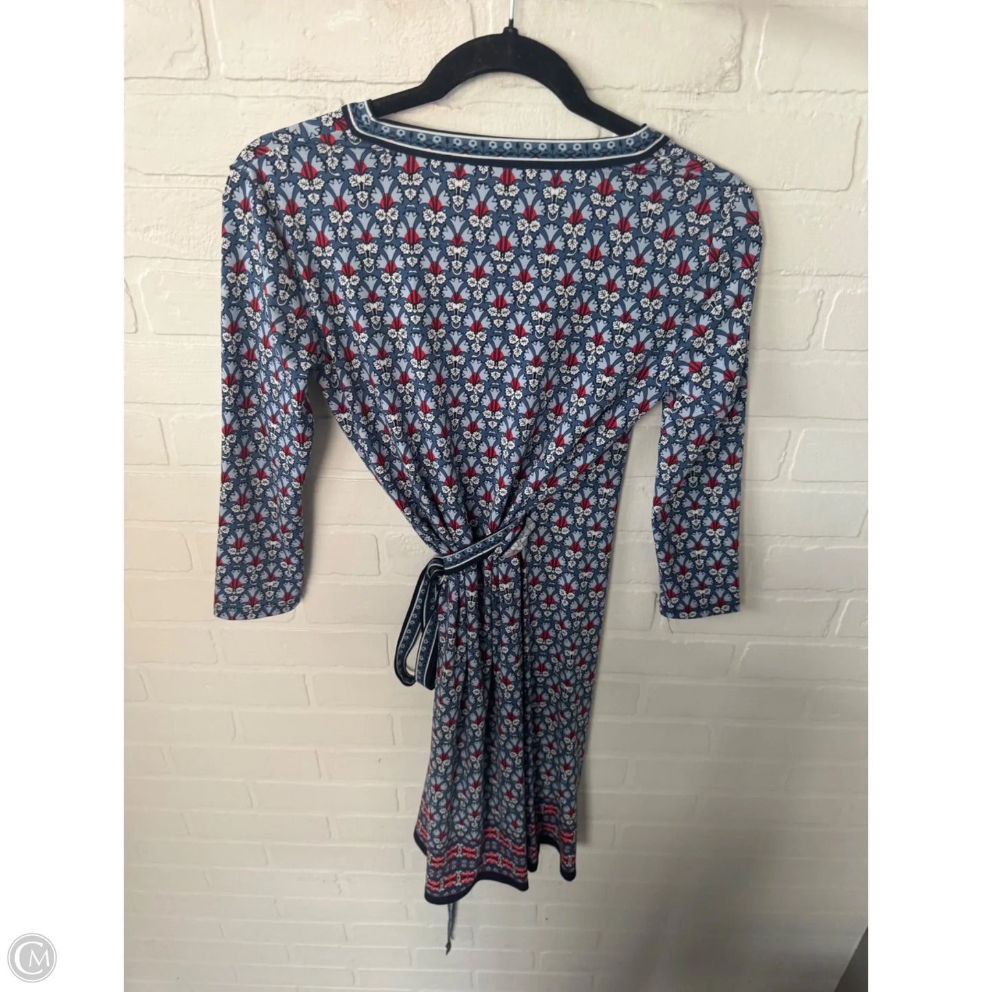 Dress Casual Short By Max Studio In Blue & Red & White, Size: Xs