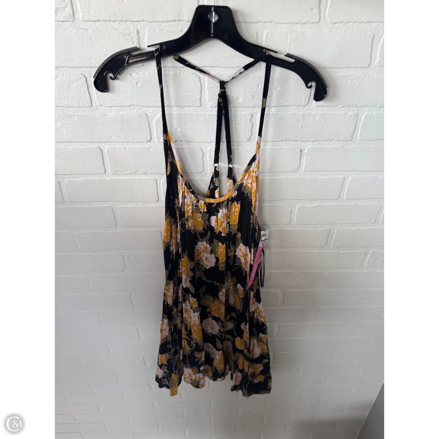 Tunic Sleeveless By Volcom In Black & Yellow, Size: M