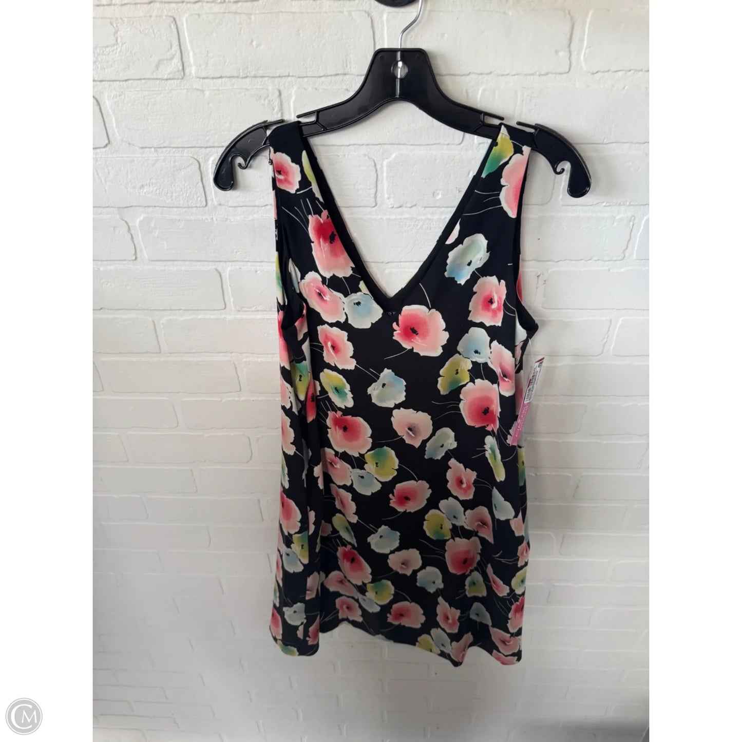 Dress Party Short By Lauren By Ralph Lauren In Black & Pink, Size: M