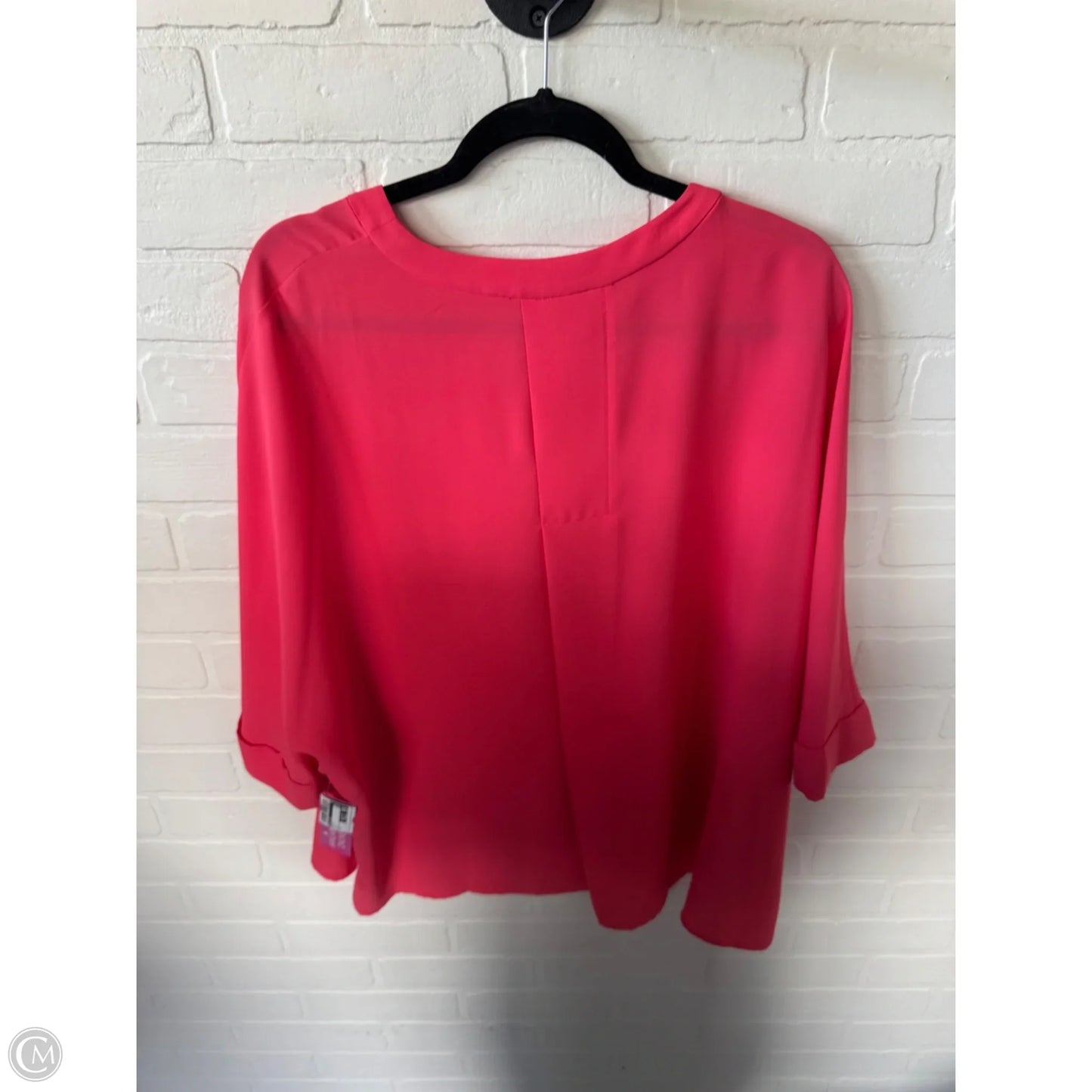 Top Short Sleeve By Anne Klein In Pink, Size: L