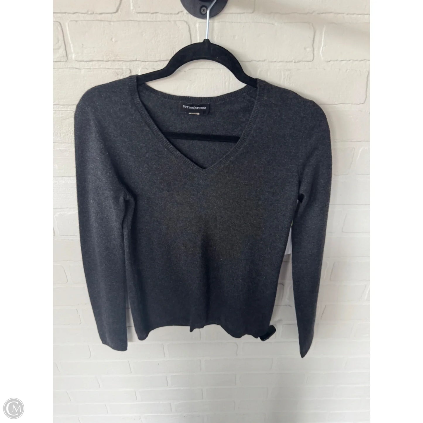 Sweater Cashmere By Sutton Studio In Grey, Size: Xs