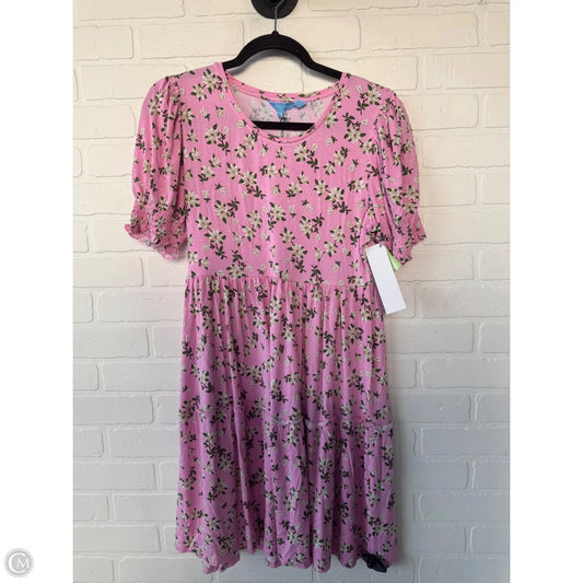 Dress Casual Short By Draper James In Pink & Tan, Size: M