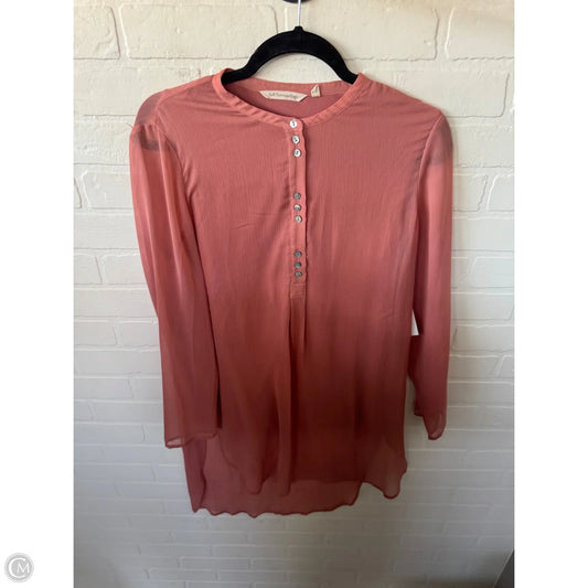 Tunic Long Sleeve By Soft Surroundings In Pink, Size: S