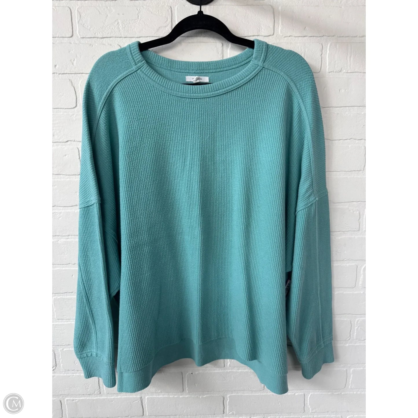 Top Long Sleeve By Maurices In Blue, Size: 2x