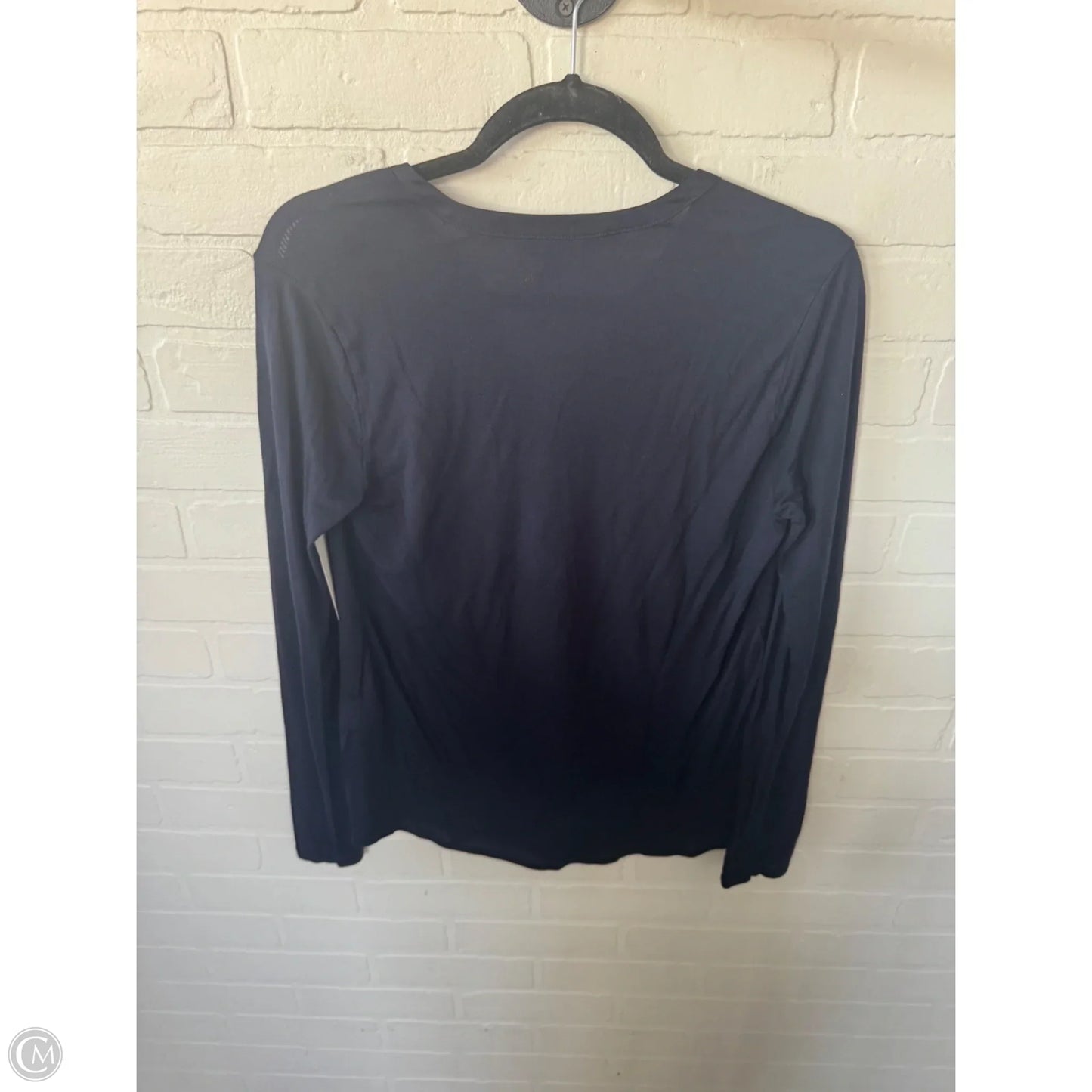 Top Long Sleeve By Banana Republic In Navy, Size: S