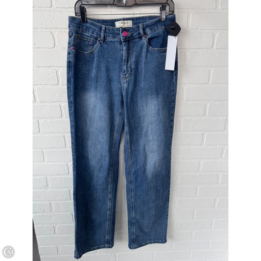 Jeans Straight By Charlie B In Blue Denim, Size: 4