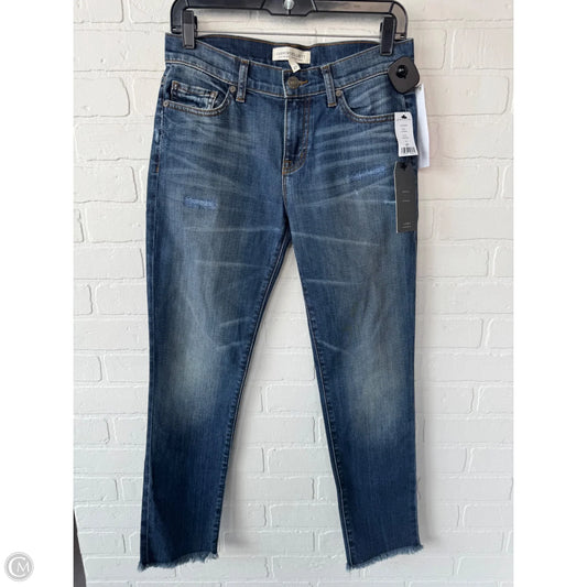 Jeans Straight By Current/elliott In Blue Denim, Size: 4