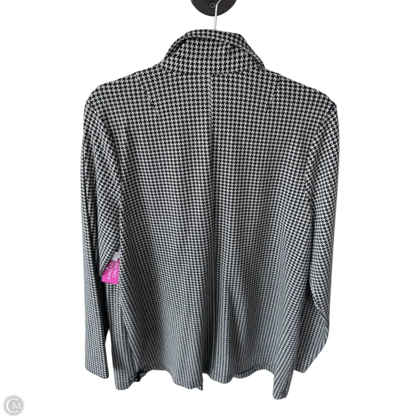Blazer By J. Jill In Black & Cream, Size: L