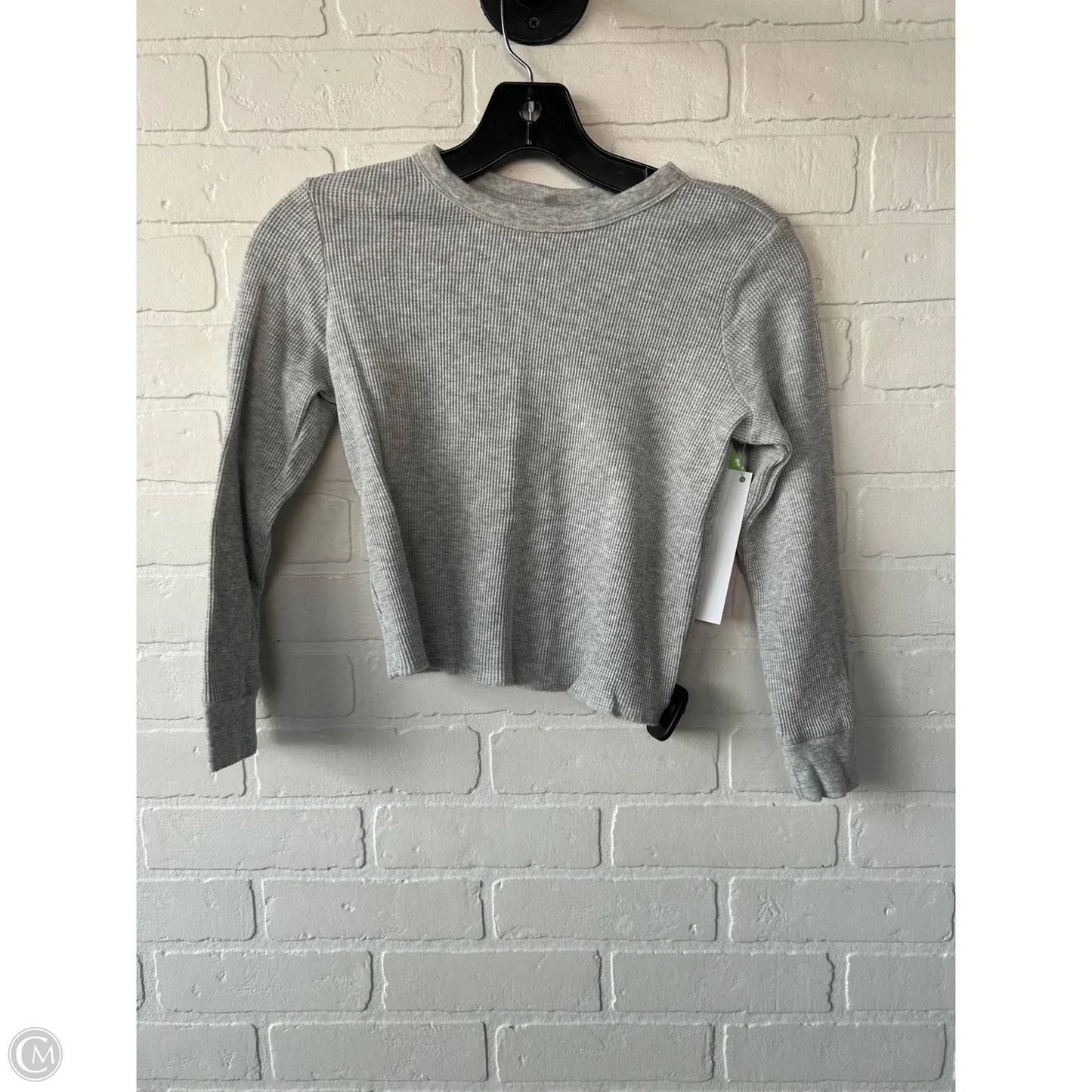 Top Long Sleeve Basic By Skims In Grey, Size: Xs