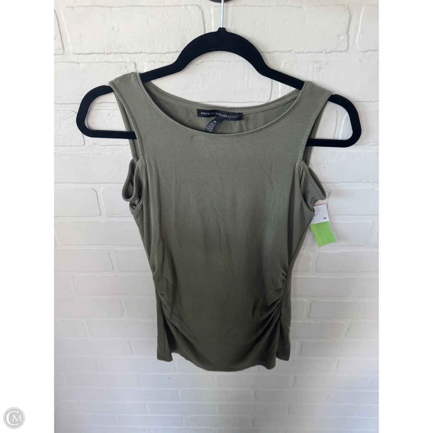 Top Sleeveless Basic By White House Black Market In Green, Size: Xs