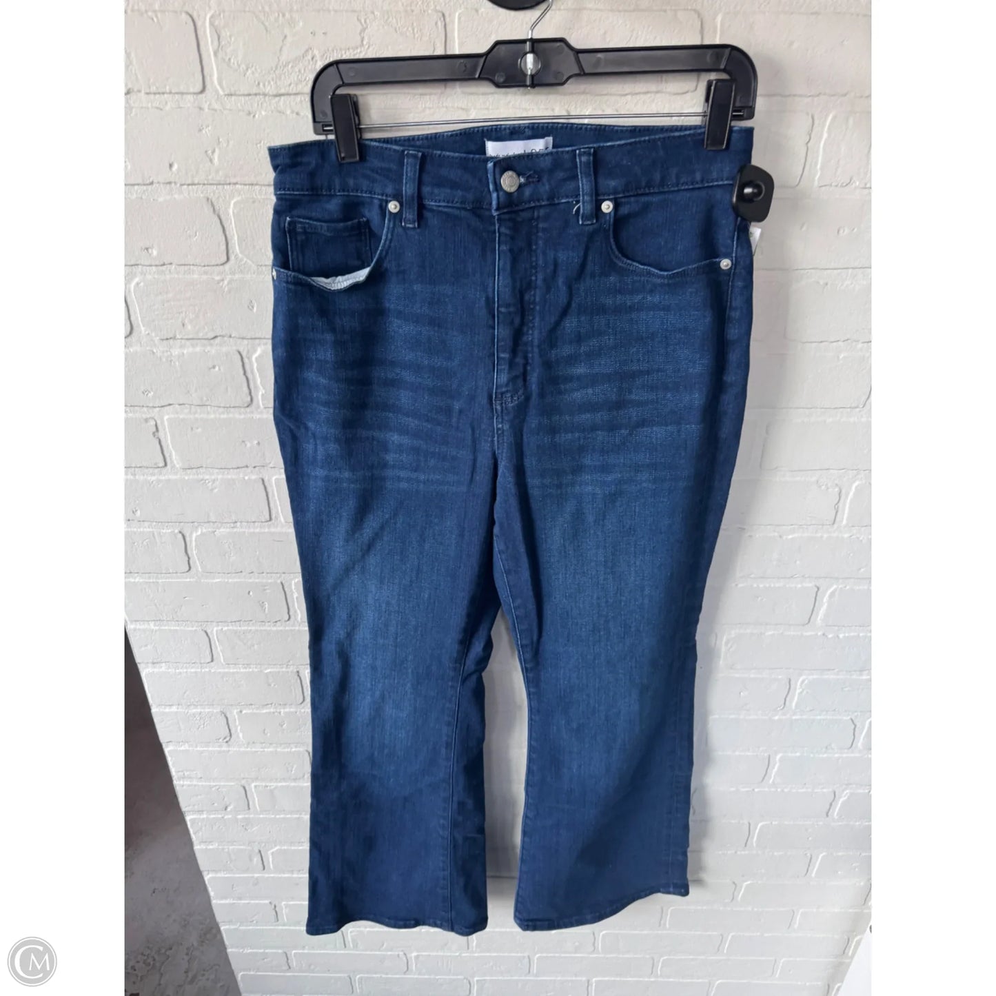 Jeans Flared By Loft In Blue Denim, Size: 12p