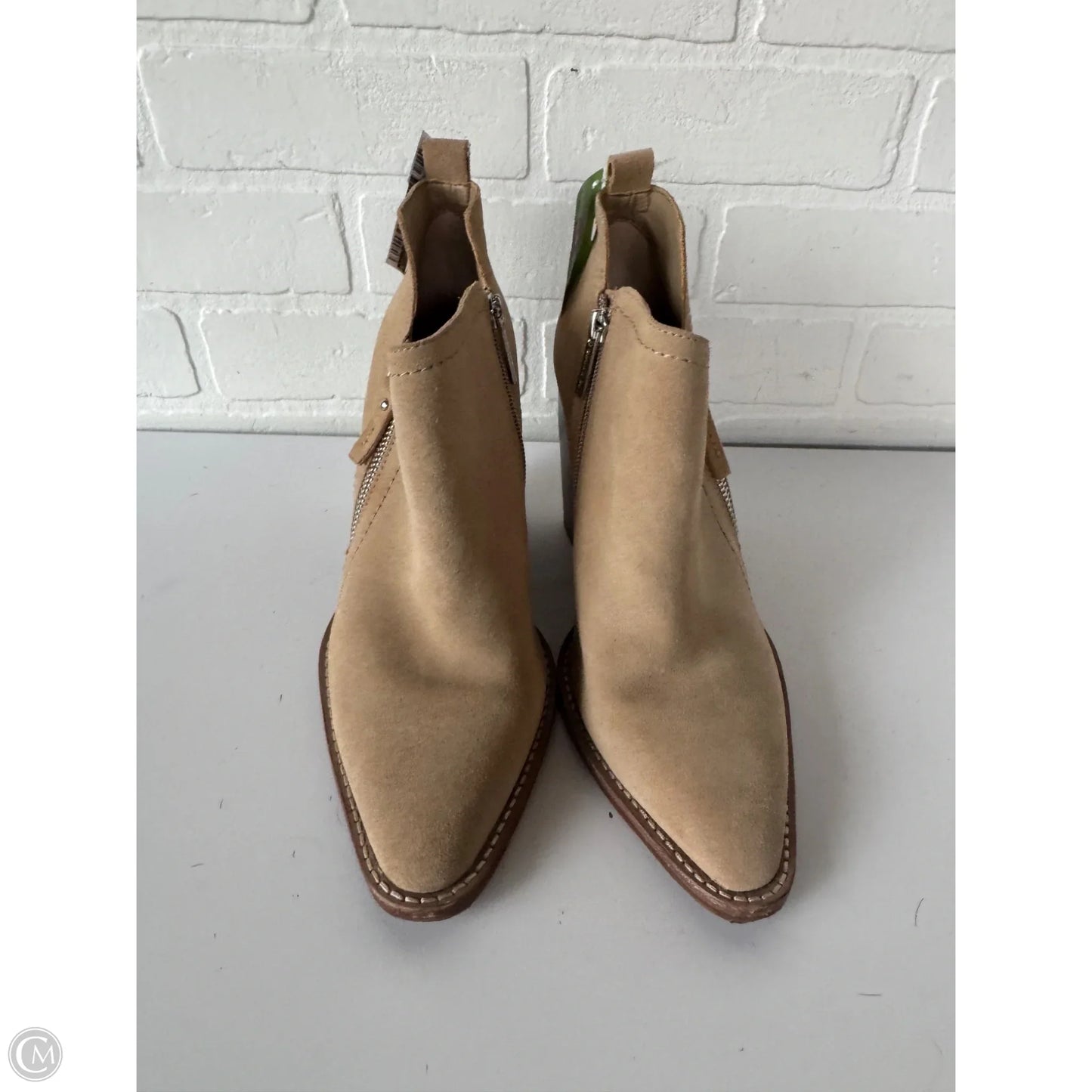 Boots Ankle Heels By Gianni Bini In Tan, Size: 9