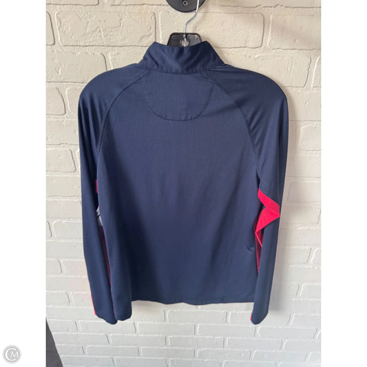 Athletic Top Long Sleeve Collar By John Galt In Blue & Pink, Size: M