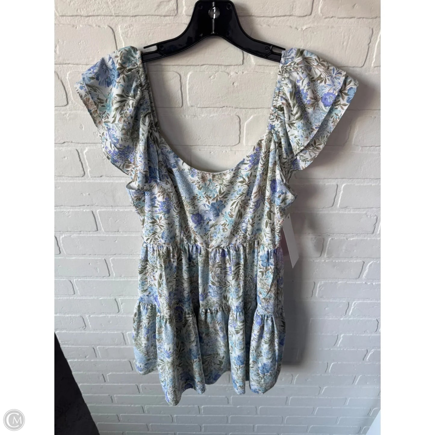 Dress Casual Short By Altard State In Blue & Green, Size: S