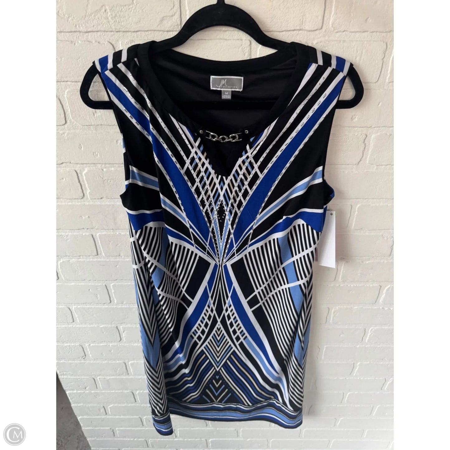Dress Work By Jm Collections In Black & Blue, Size: M