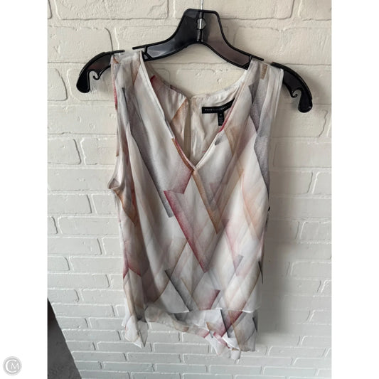 Tunic Sleeveless By White House Black Market In Red & Tan, Size: M