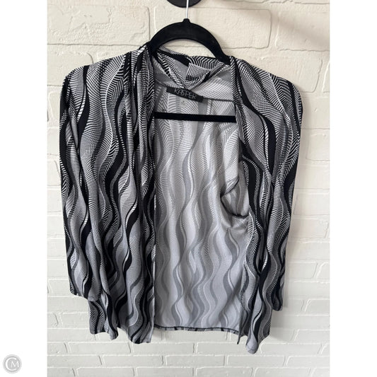 Cardigan By Kasper In Black & White, Size: M