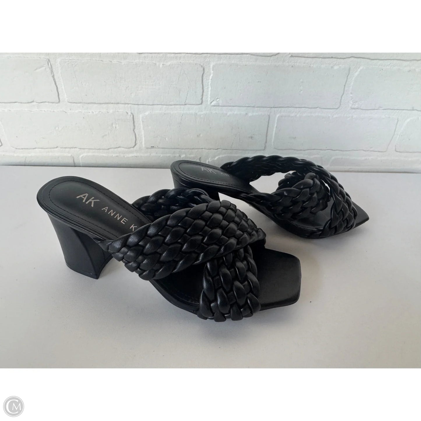 Sandals Heels Block By Anne Klein In Black, Size: 7