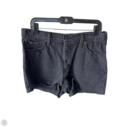 Shorts By Levis In Black Denim, Size: 14